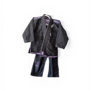 Kids Jiu-Jitsu Gi - Black and Purple